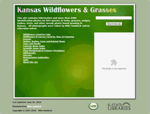 Tablet Screenshot of kswildflower.org